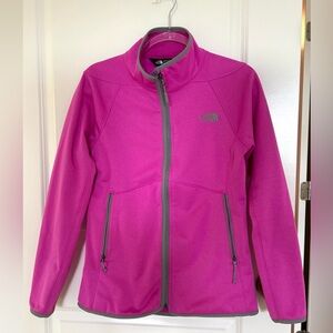 The North Face Pink and Gray fleece lined Jacket